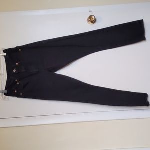 Levi's 501 skinny high rise black jeans, size 25